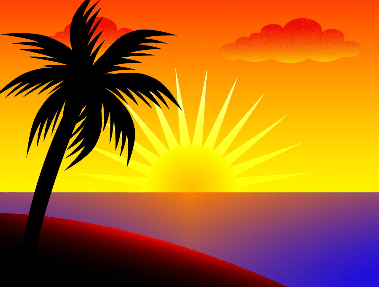 Clipart sunrise cartoon logo