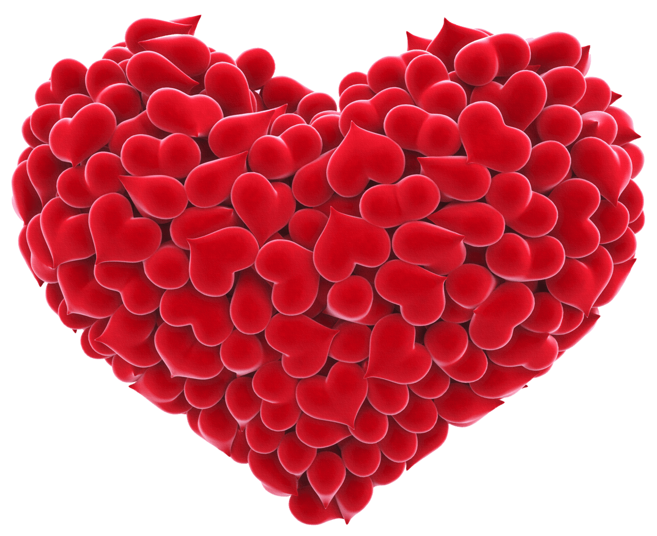 Red heart of hearts clipart transparent