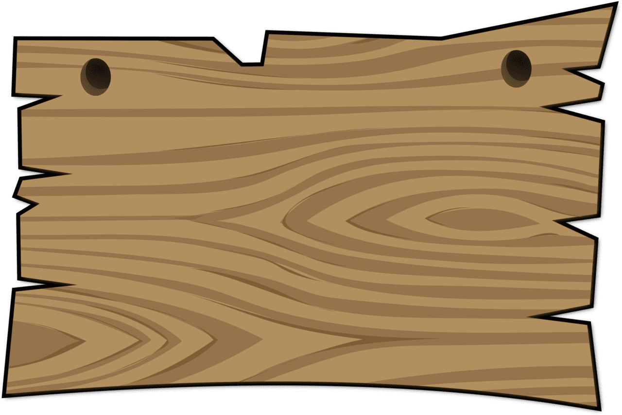 Log blank wood sign clipart transparent