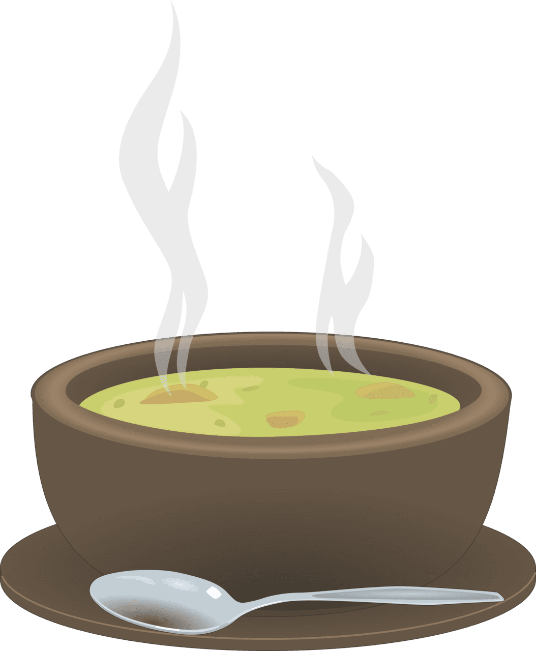 Bowl of soup vector graphics clipart