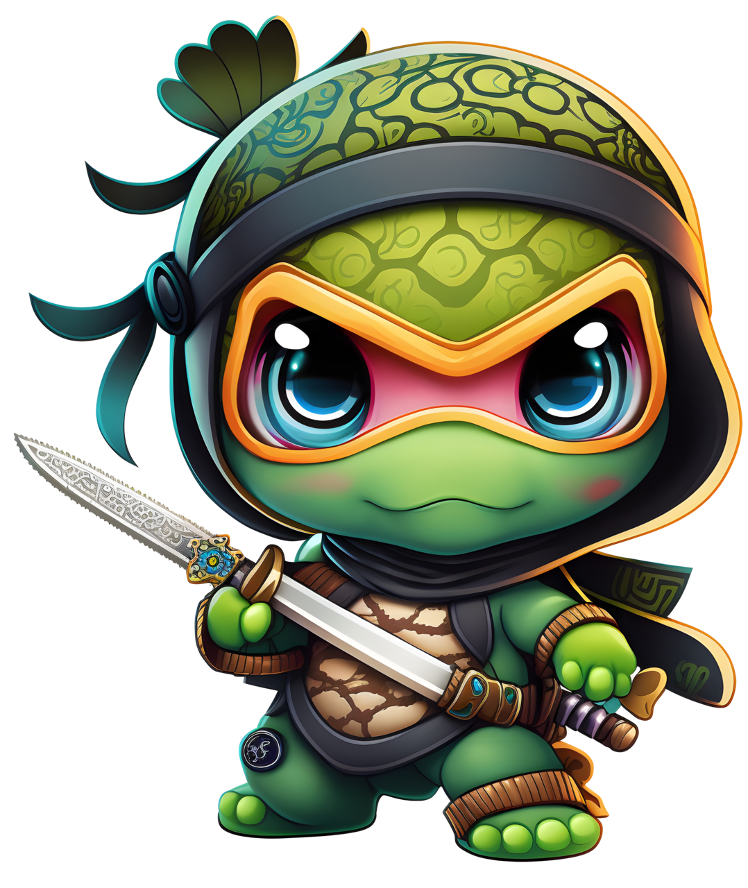 Ninja turtles pin page clipart vector 2