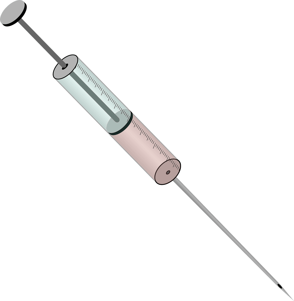 Injection syringe needle vector graphic clipart