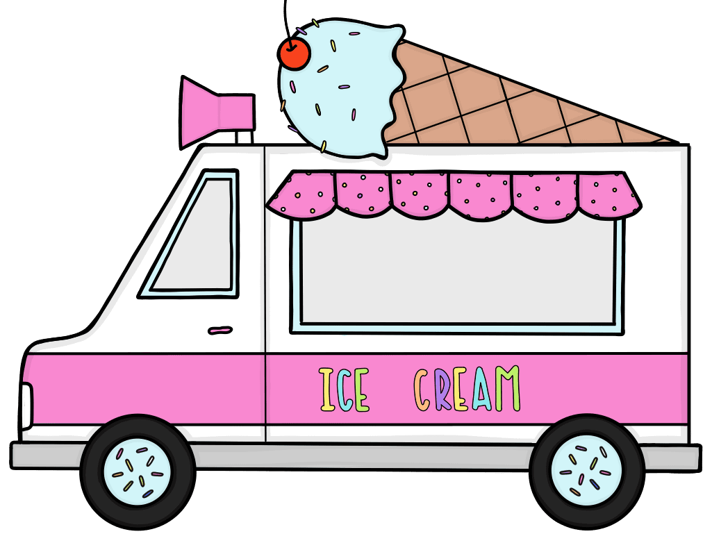 Van food truck escape clipart photo