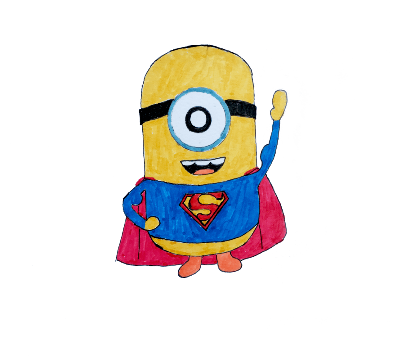 Minion how to draw superman ion clipart background