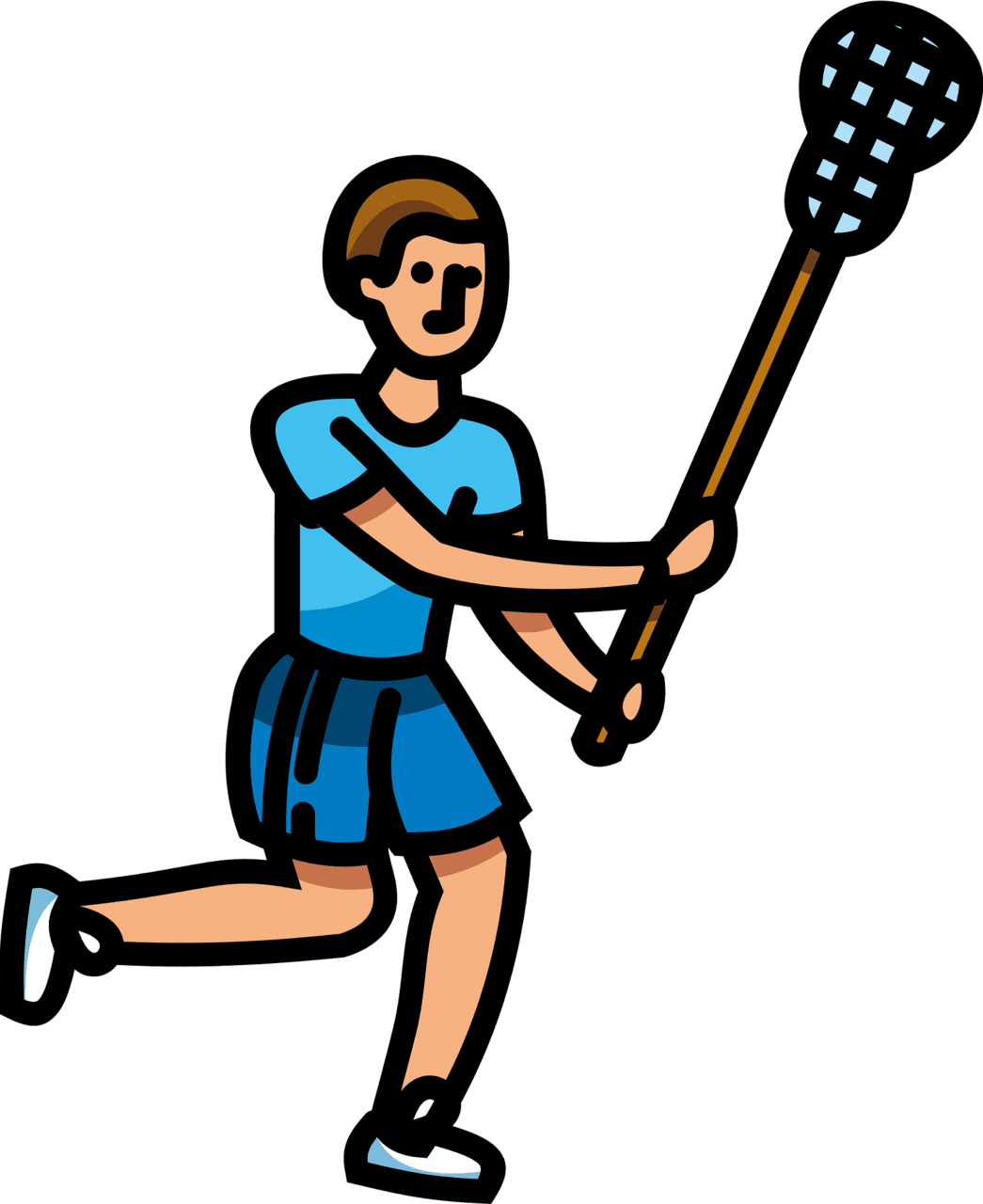 Lacrosse stick rocket vector clipart images 2