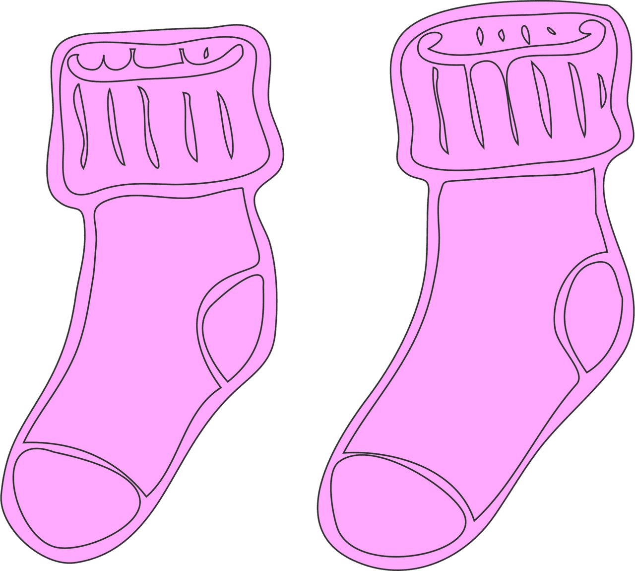 Sock vector clipart images 8