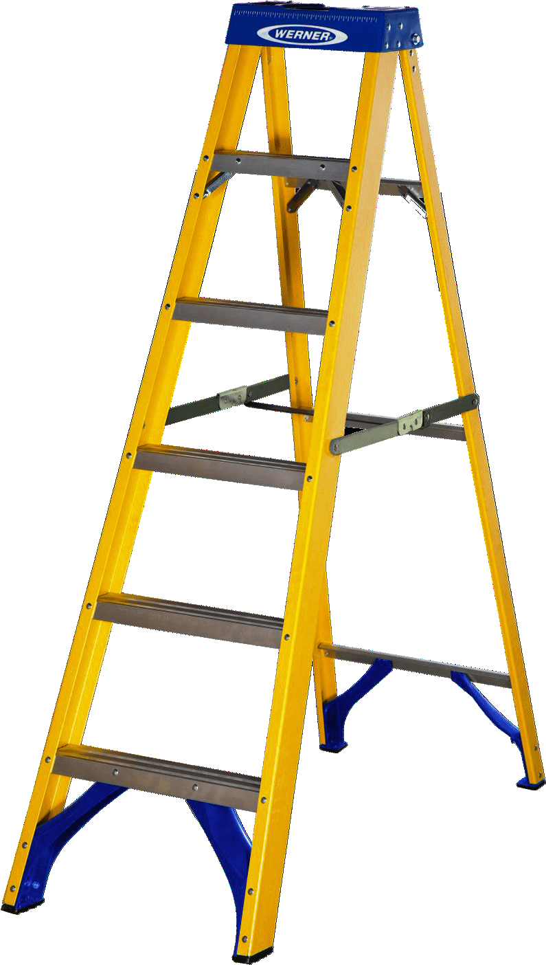 Ladder werner tread step clipart large size image