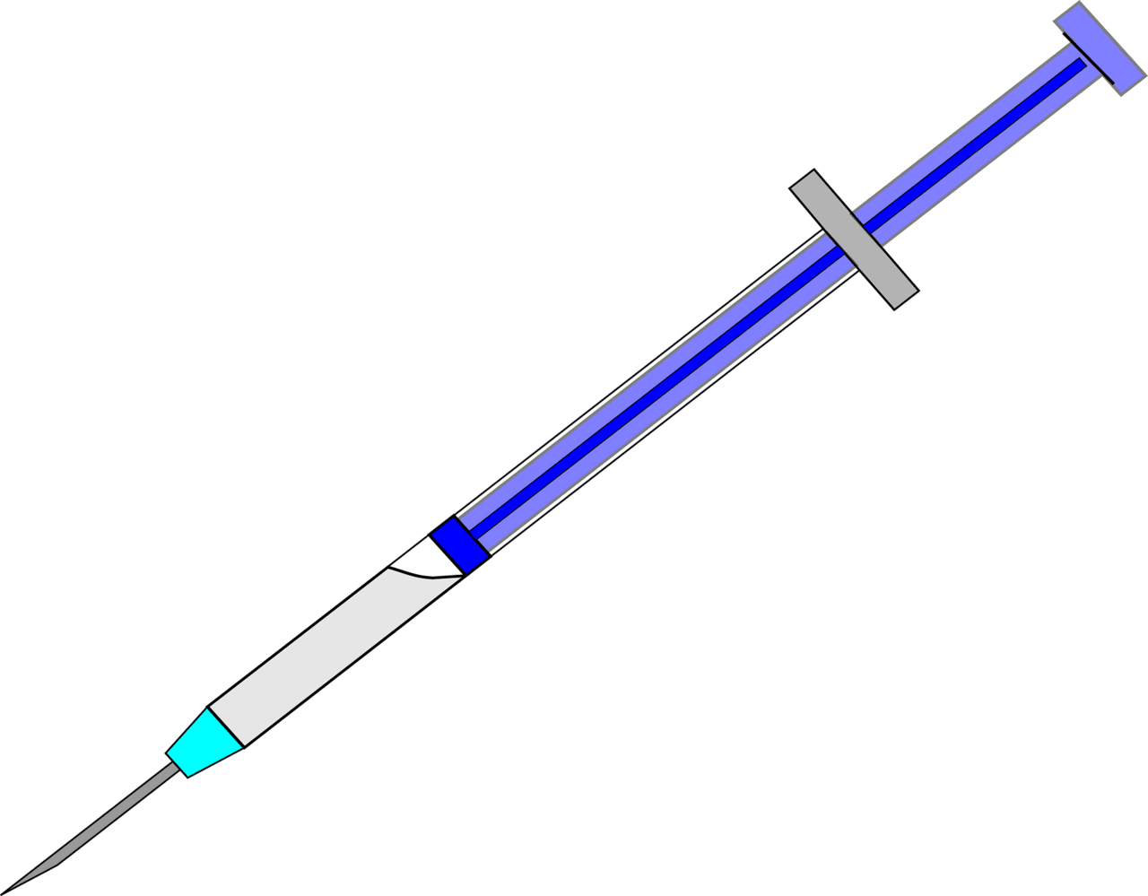 Syringe vector clipart images 4