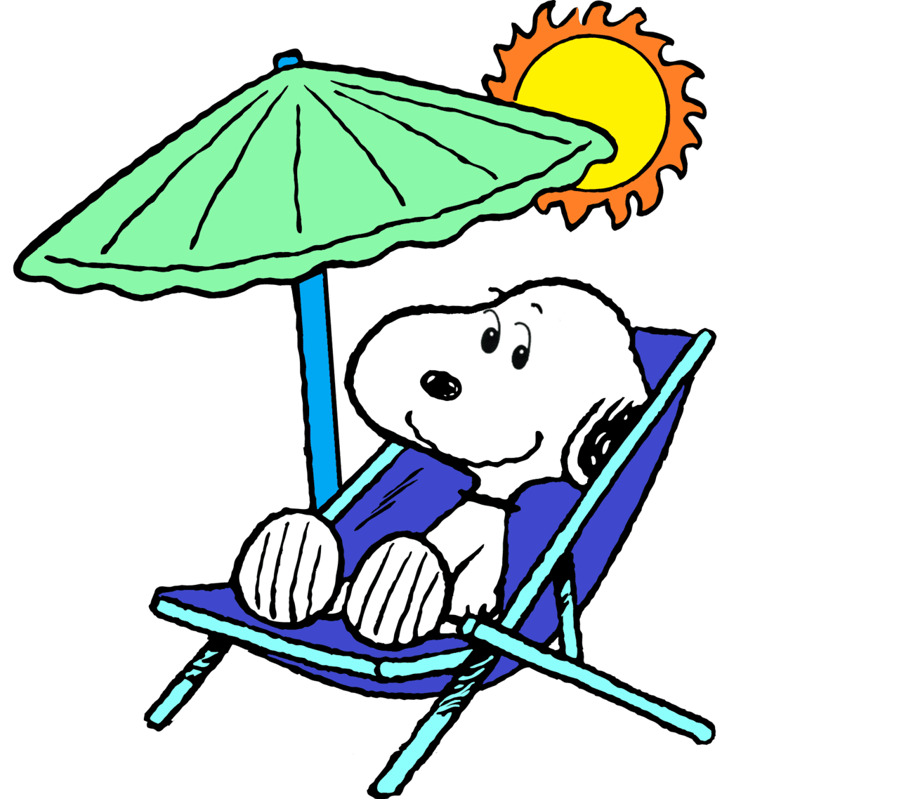 Snoopy peanuts surf city piece puzzle clipart photo