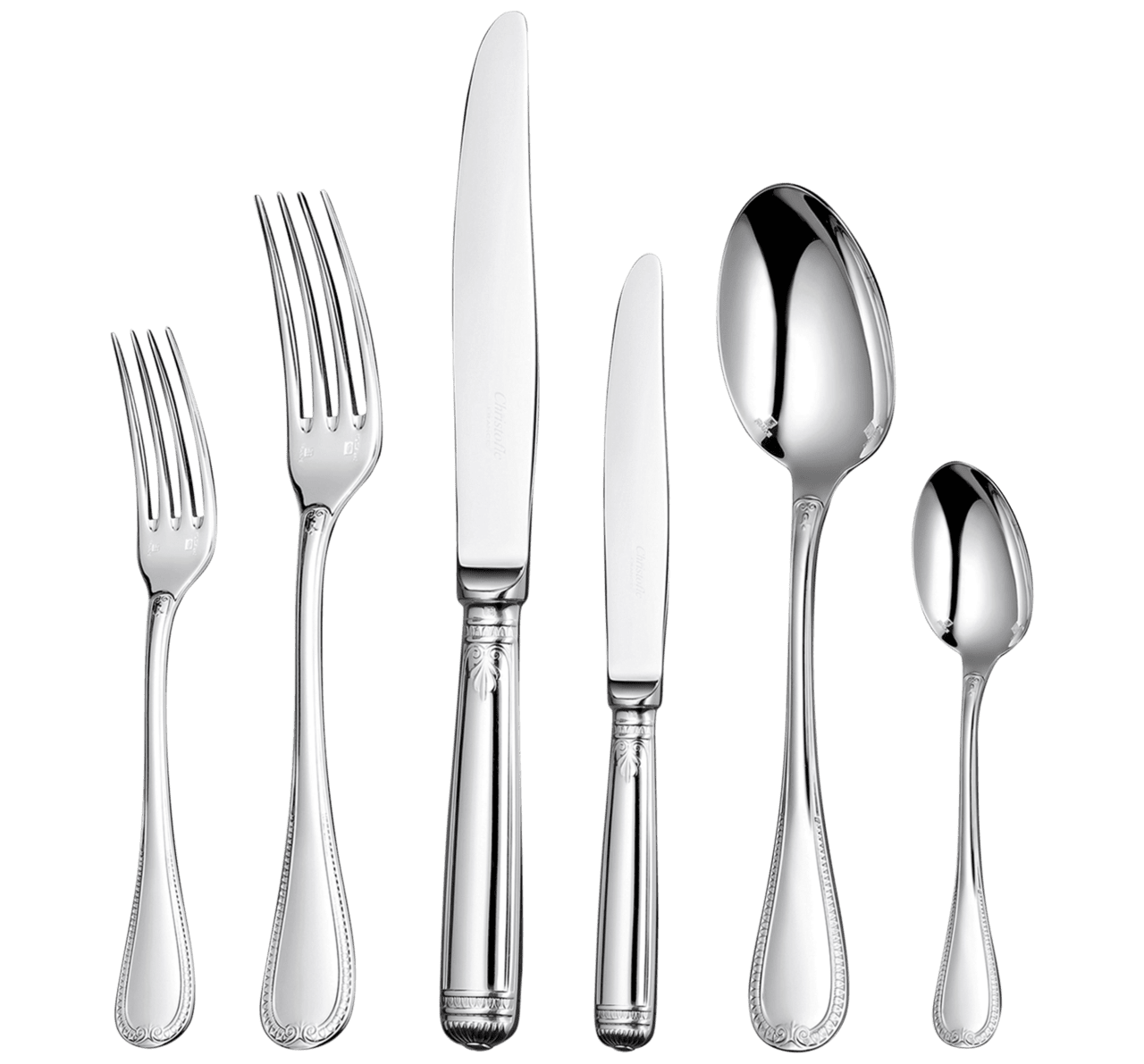 Spoon ensemble pour personnes pi ces en tal argent avec cof imp rial malmaison christofle clipart picture