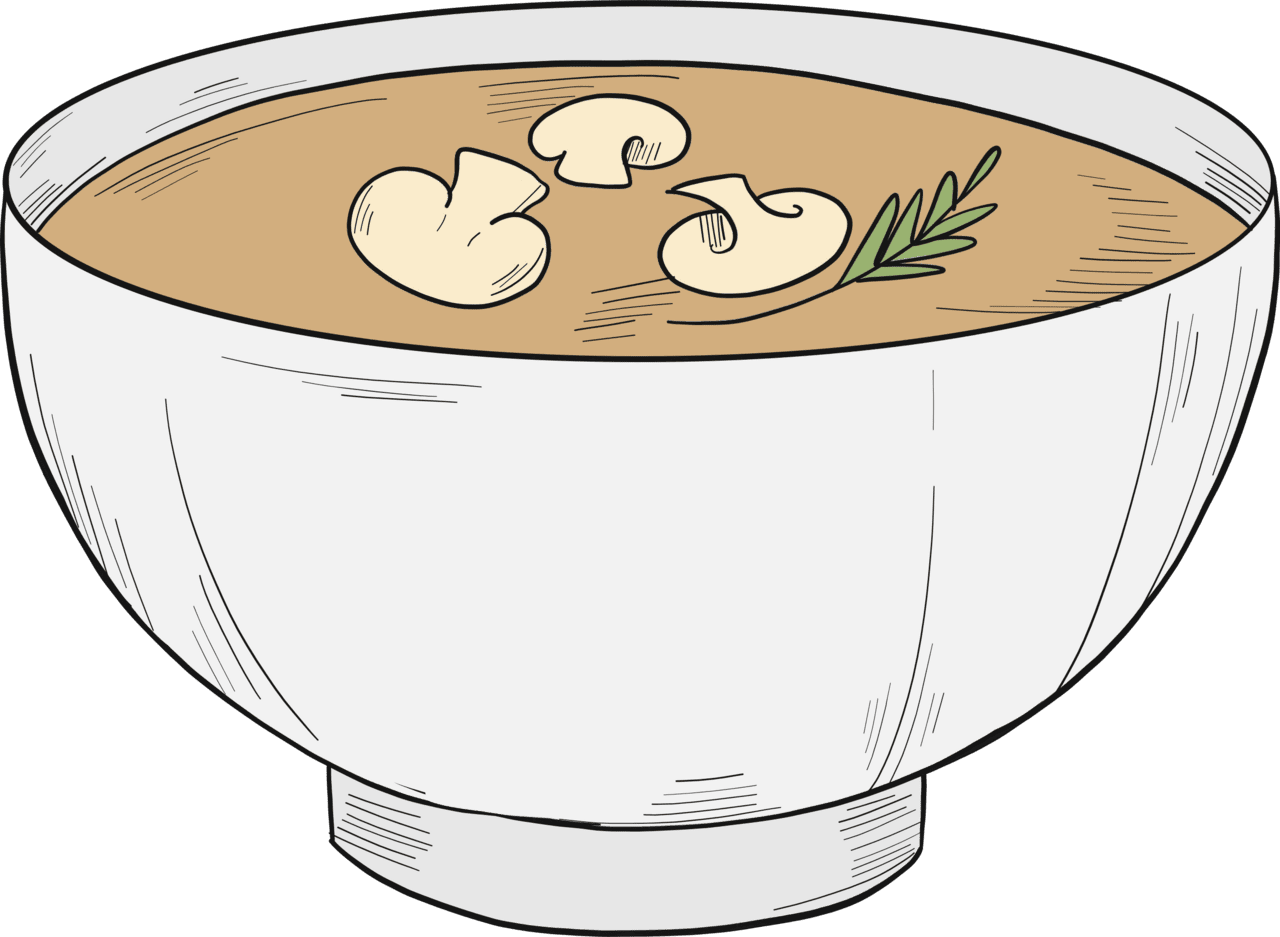 Bowl of soup vector clipart images 2