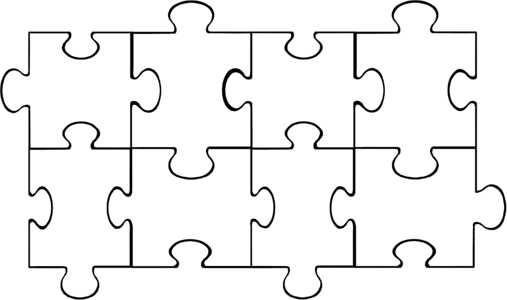 Puzzle piece page clipart free