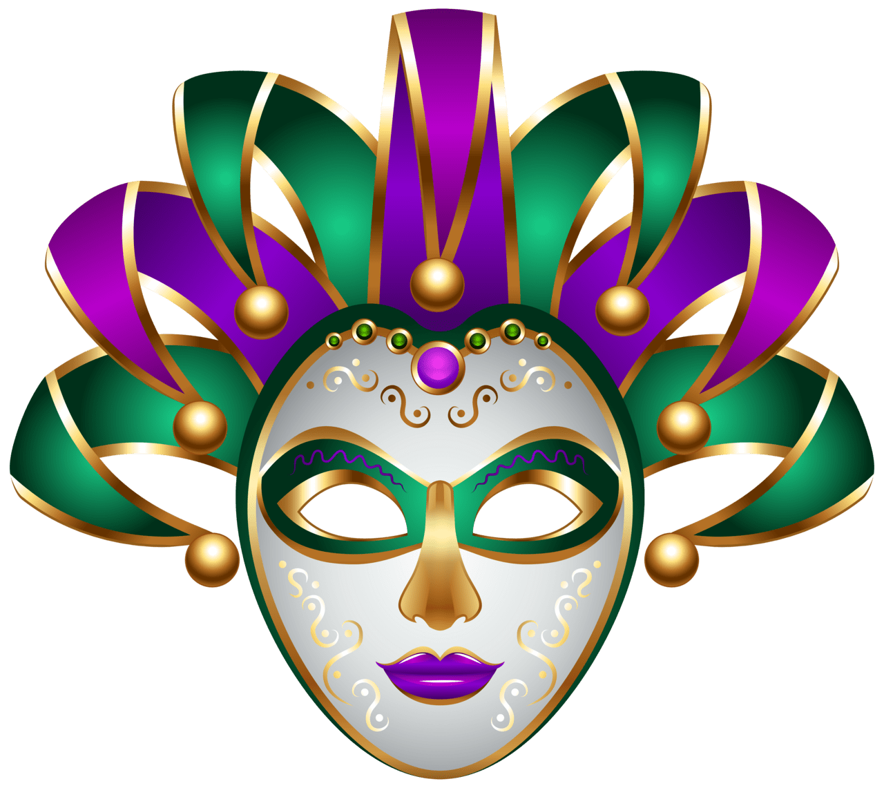 Mardi gras pin page clipart vector