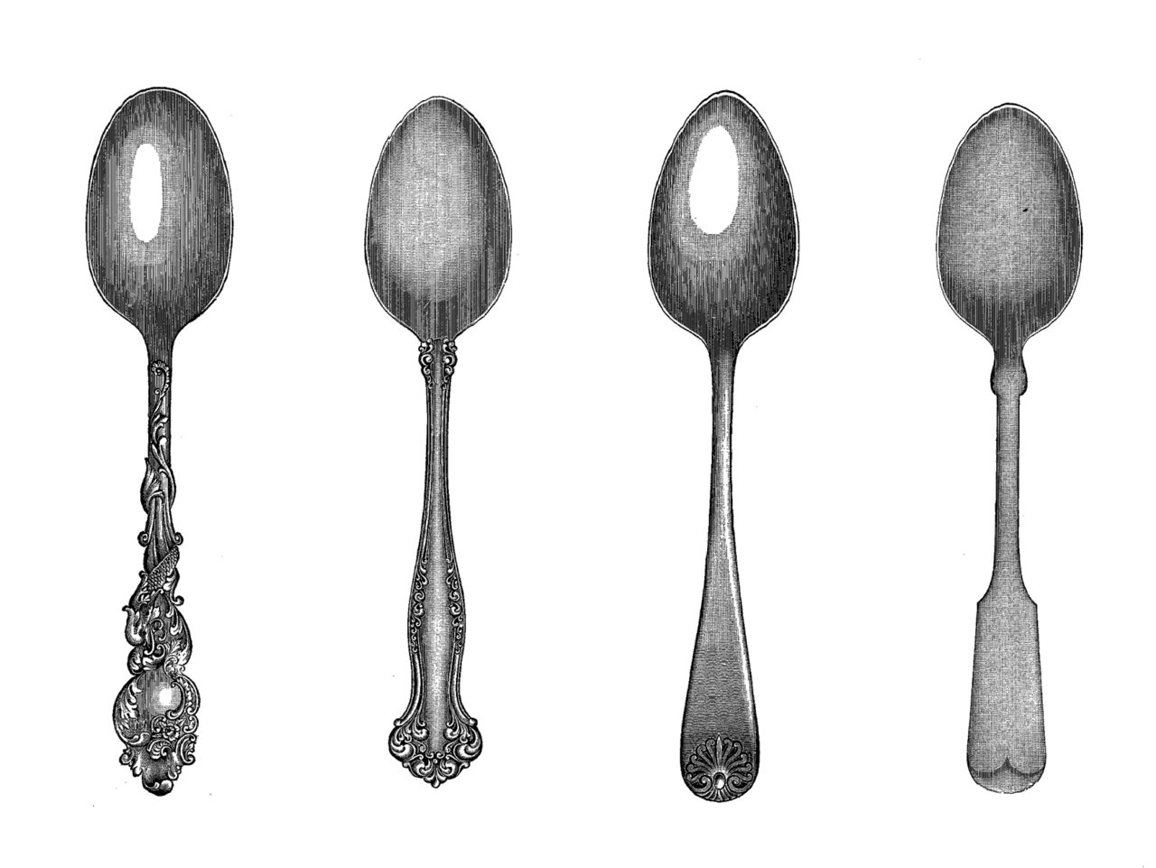 Spoon pin page clipart vector