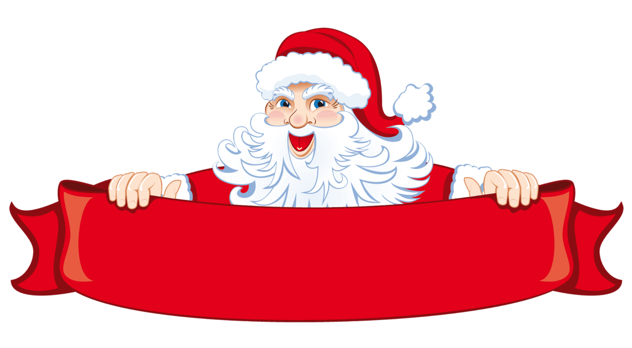 Santa claus hat pin page clipart background