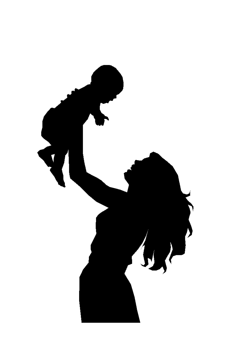 Mother southern dreams creations mommy child silhouette clipart best transparent