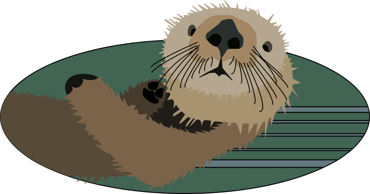 Sea otter clipart transparent