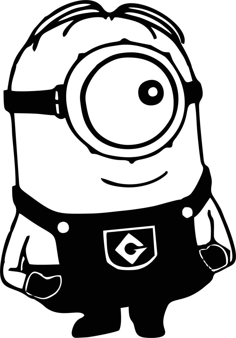 Minion pin page clipart free