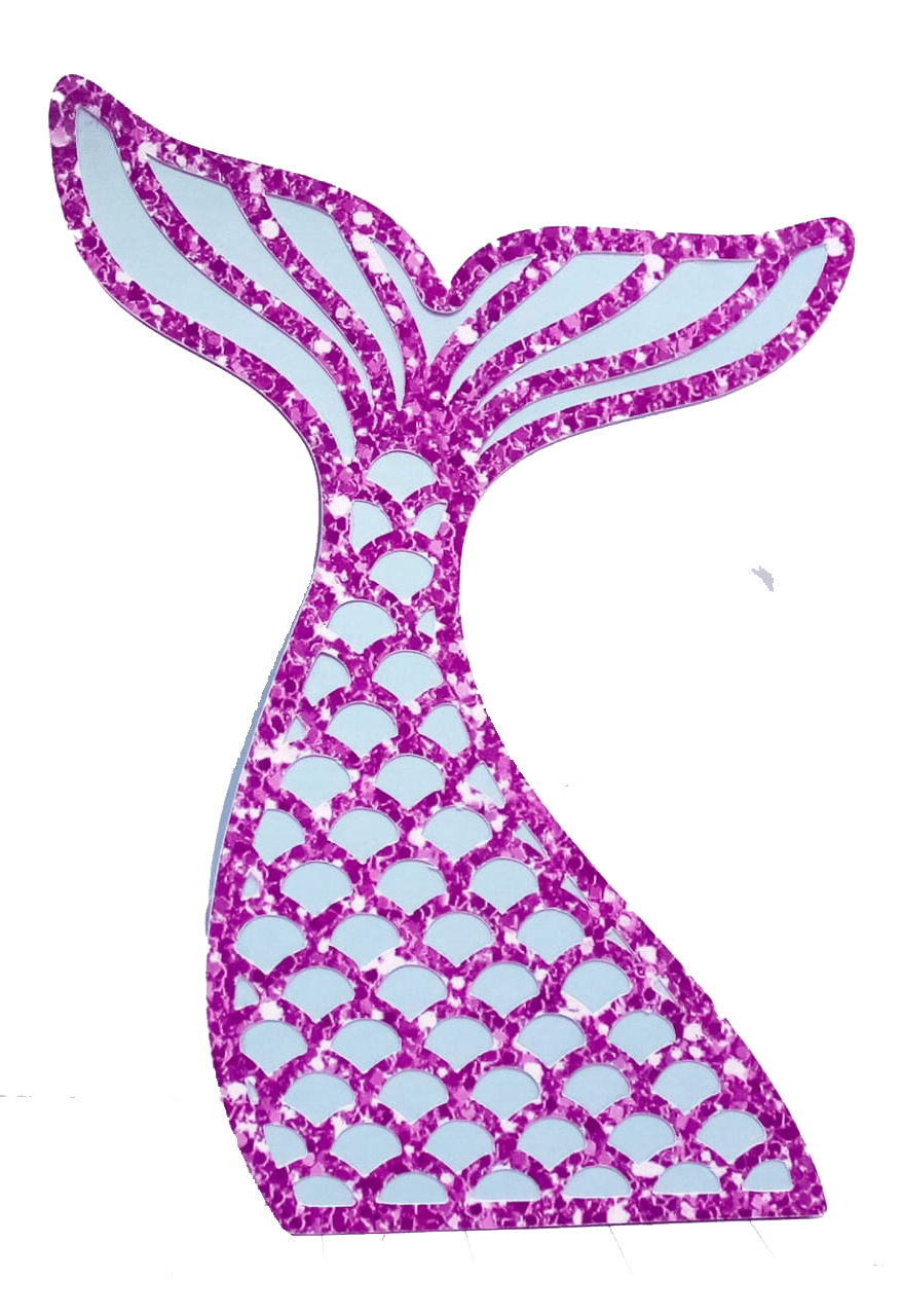 Mermaid tail pin page clipart clip art