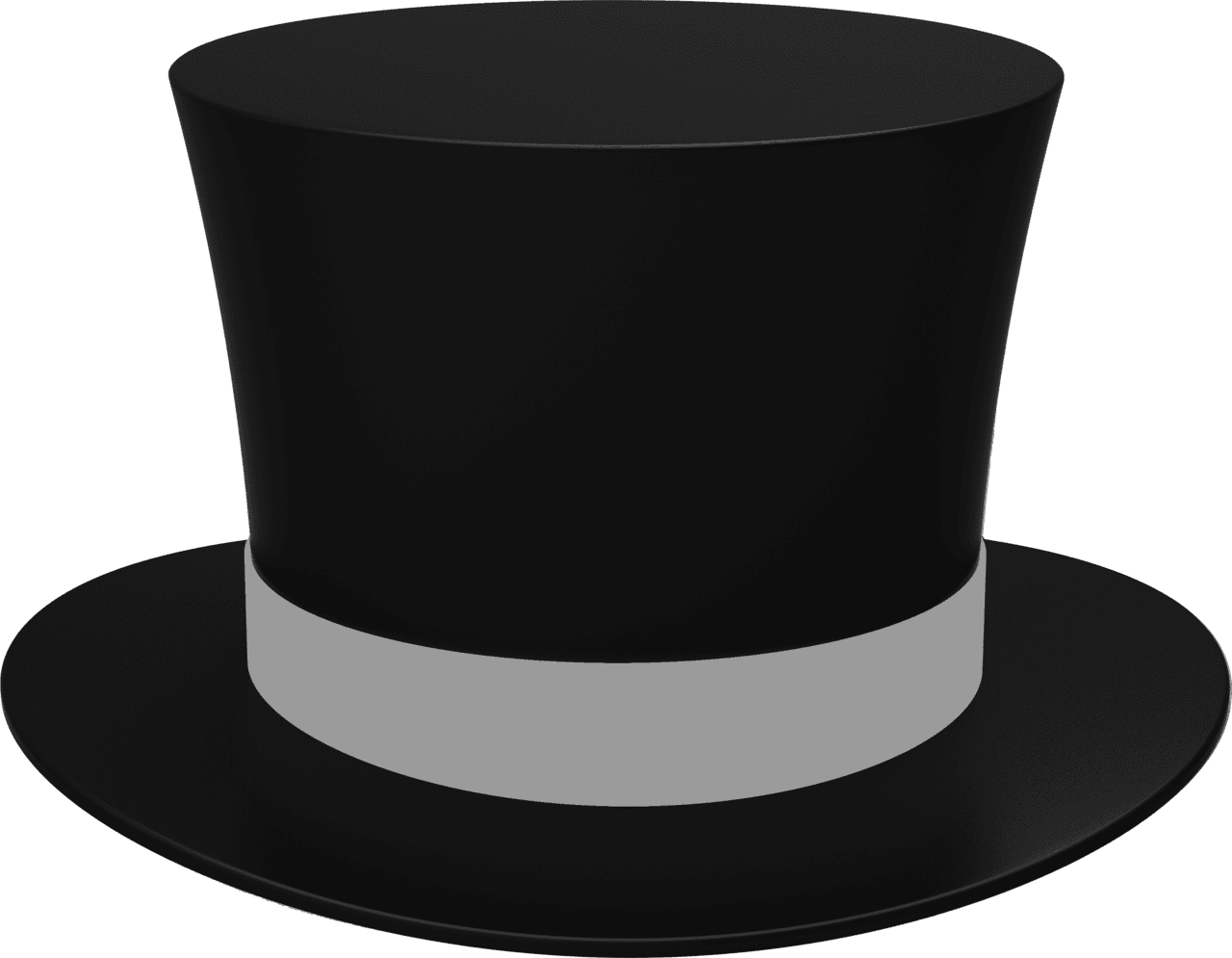 Top hat black cylinder clipart picture