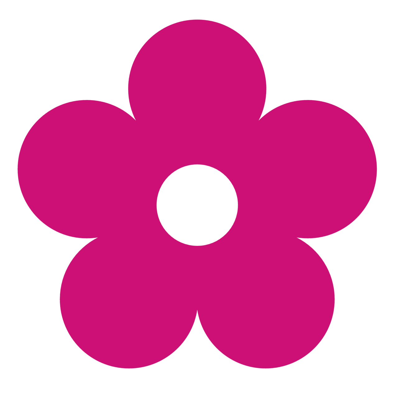 Pink flower clipart images