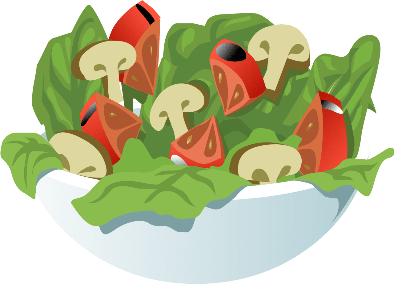 Big salad vector clipart images