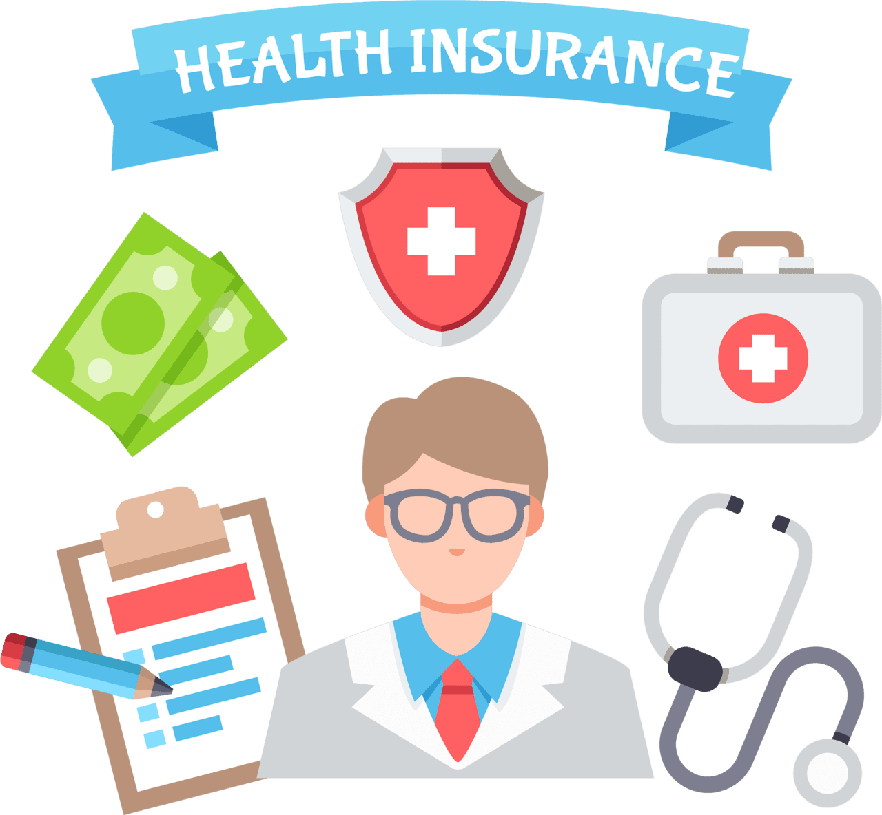 Health surance vector image clipart