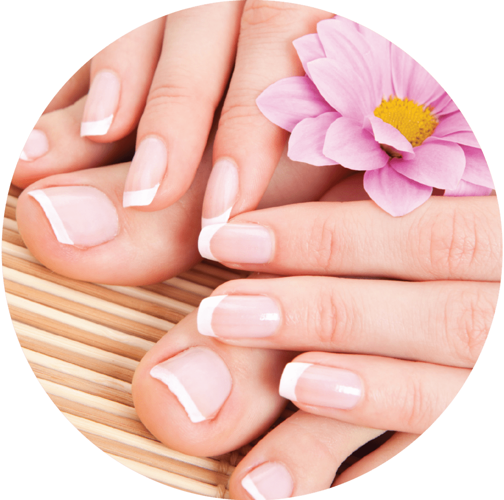 Nail care manicure pedicure beauty treatment clipart all background