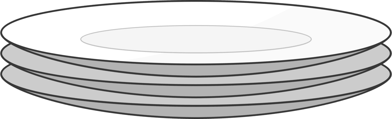 Stack of plate vector clipart images