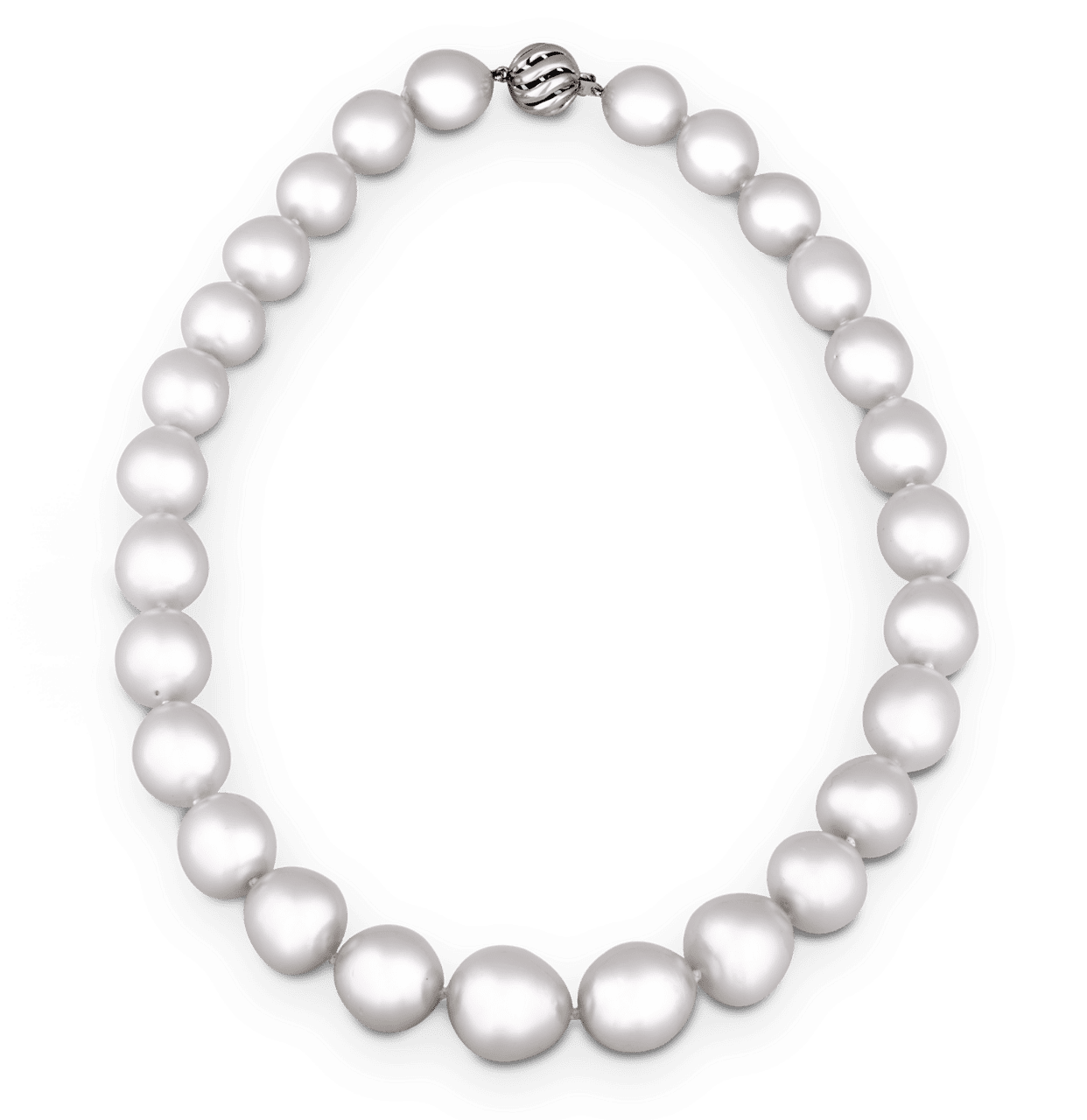 Jewelry semi baroque south sea pearl necklace ms rau clipart picture