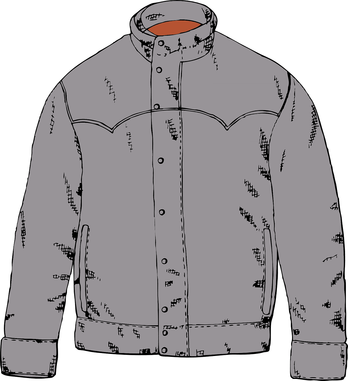 Jacket clothing warm vector graphic clipart