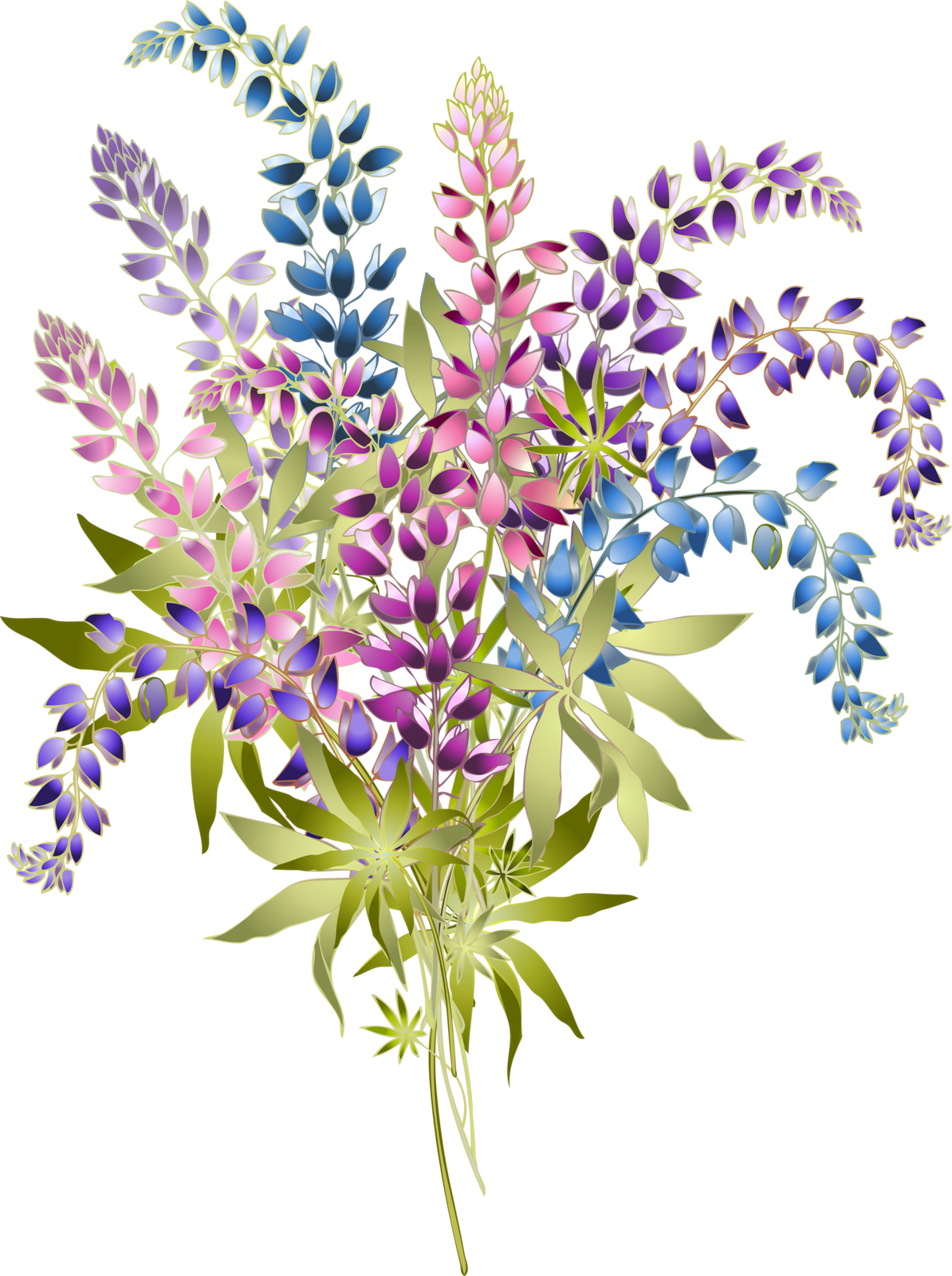 Wildflower clipart logo