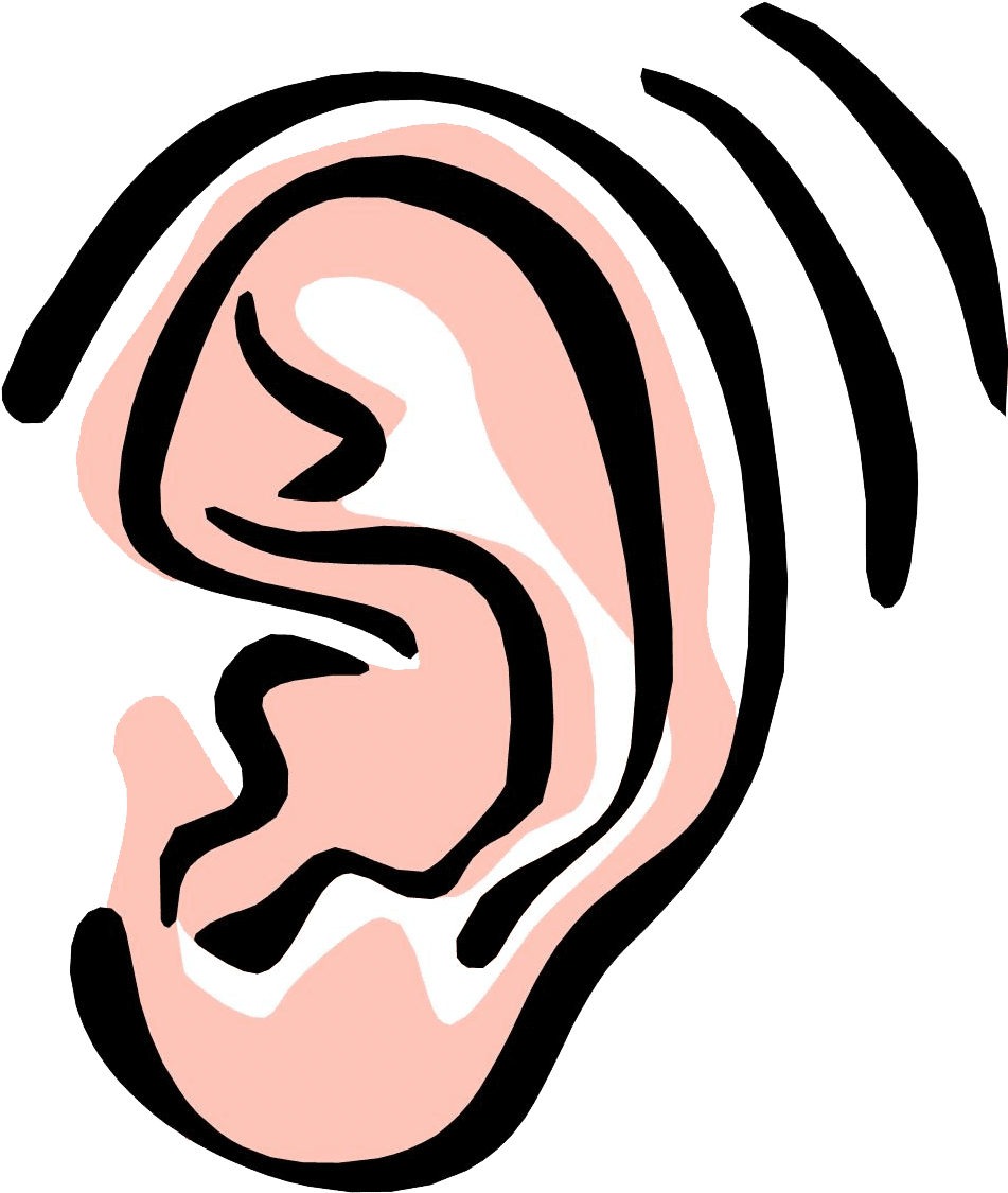 Ear image listening clipart