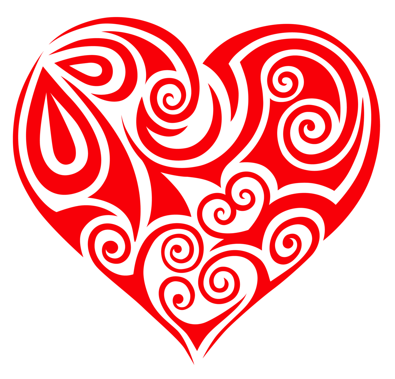 Red heart ornament clipart background