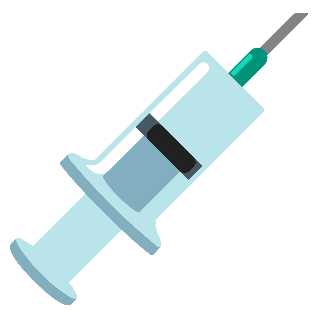 Syringe emoji clipart vector