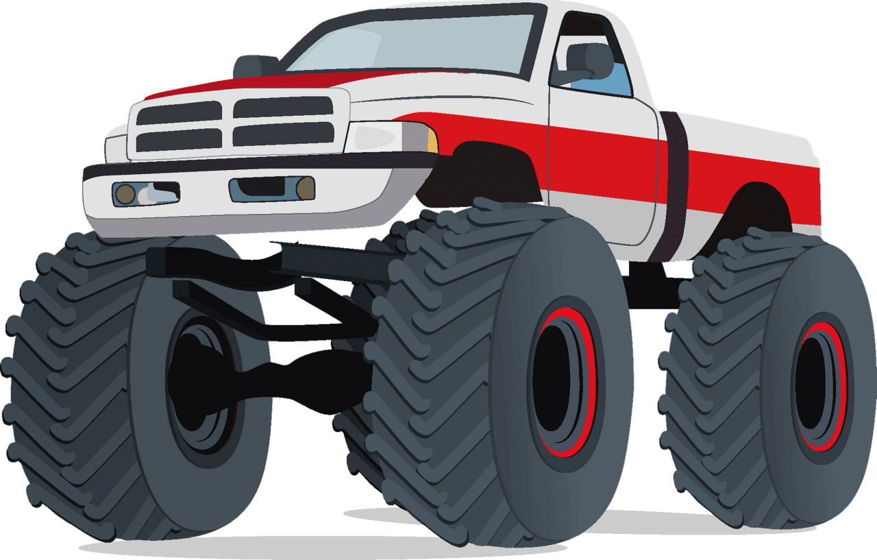 Monster truck vector clipart images 5