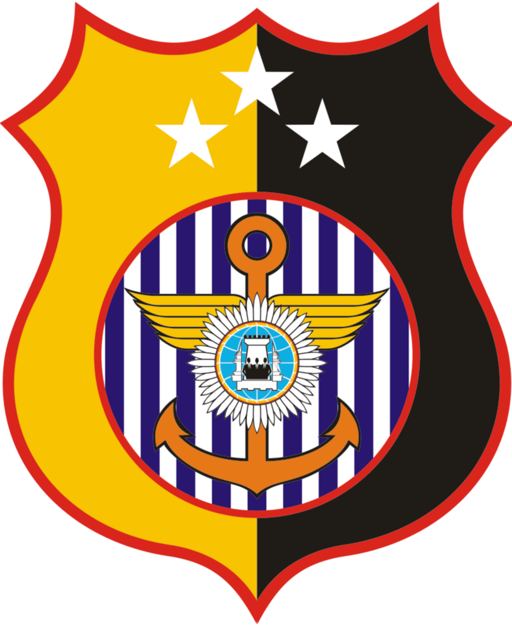 Police badge de dewagung rama em sket baju clipart free