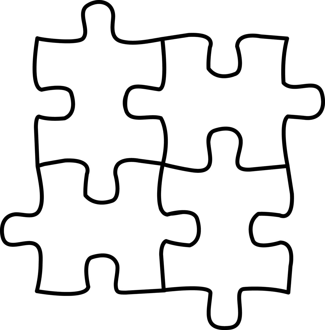 Puzzle piece clipart collection high quality graphics background