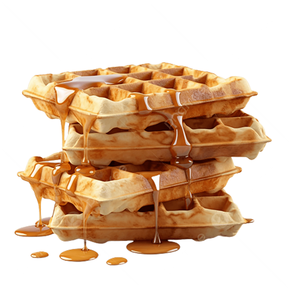 Waffle food clipart picture