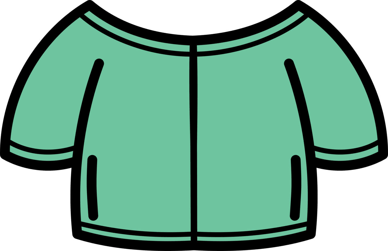 Jacket pin page clipart image