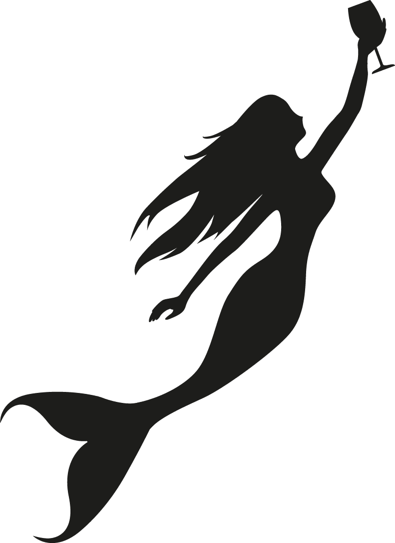 Mermaid tail sailor girl pin up simple drawing clipart photo