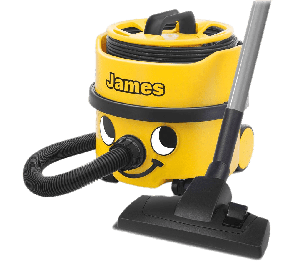 James yellow vacuum cleaner clipart transparent