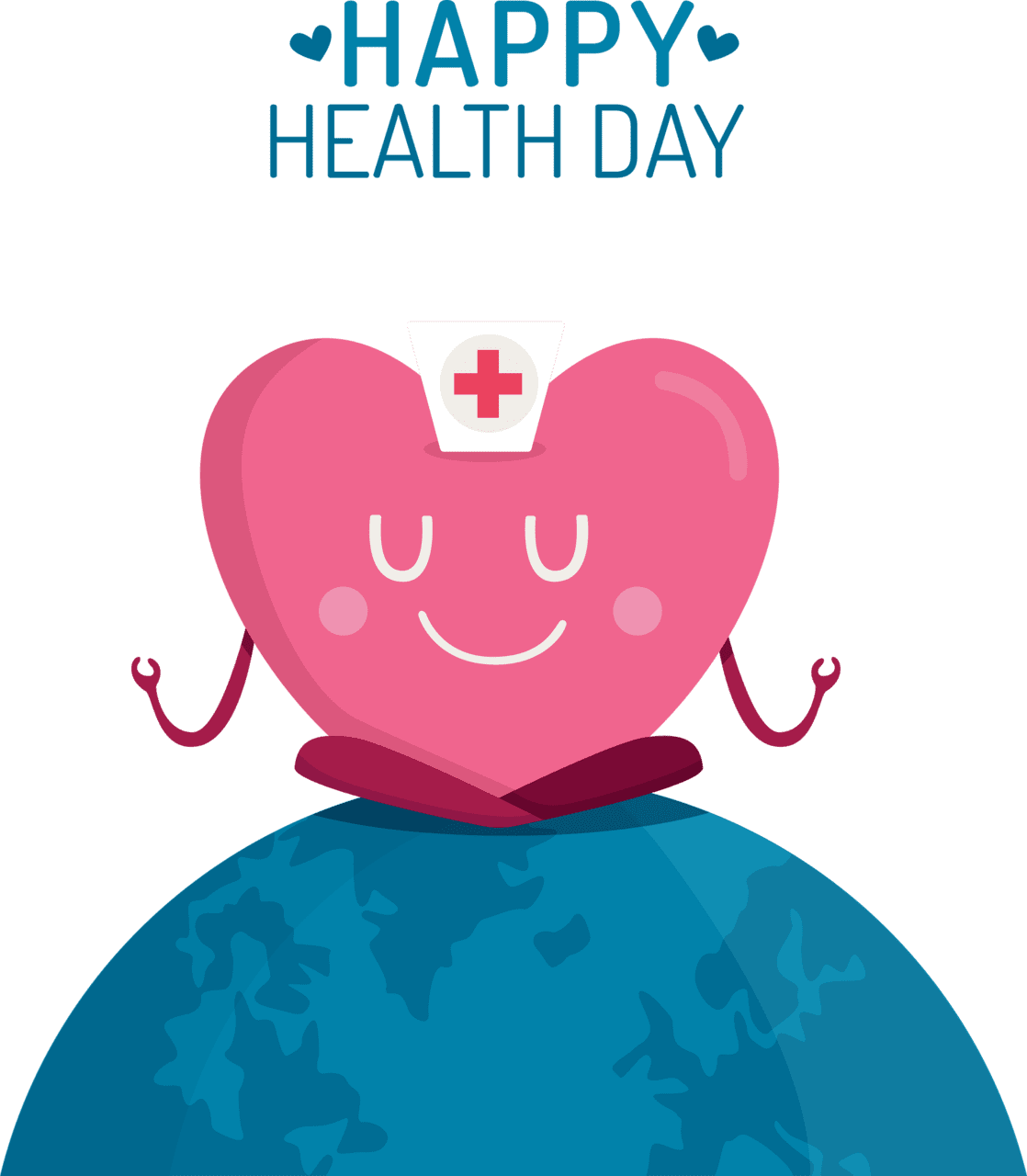 Health heart day clipart logo