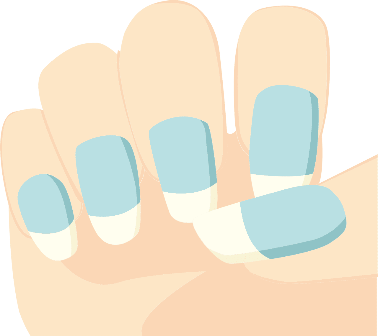 Nail art vector clipart images
