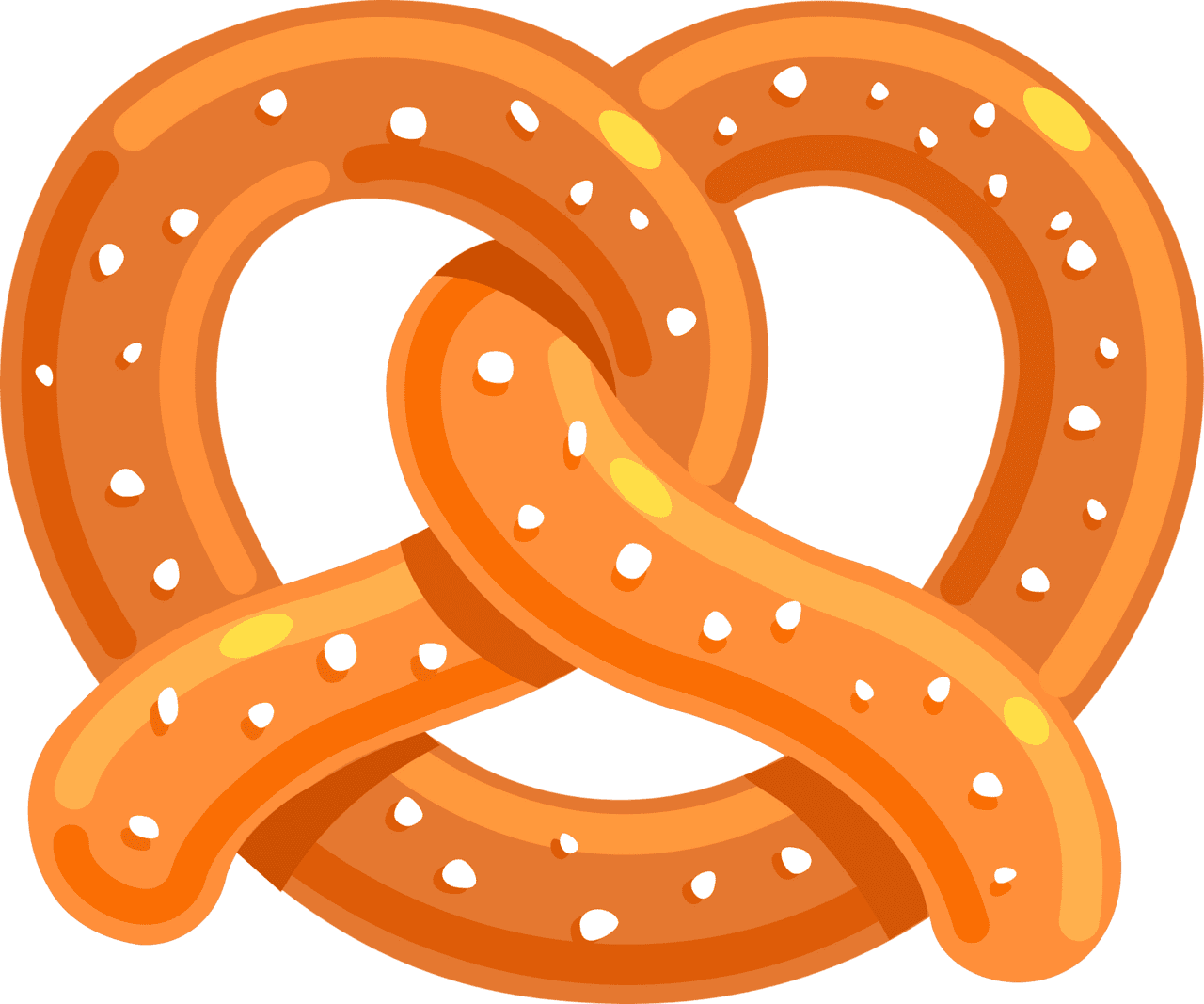 Pretzel vector clipart images