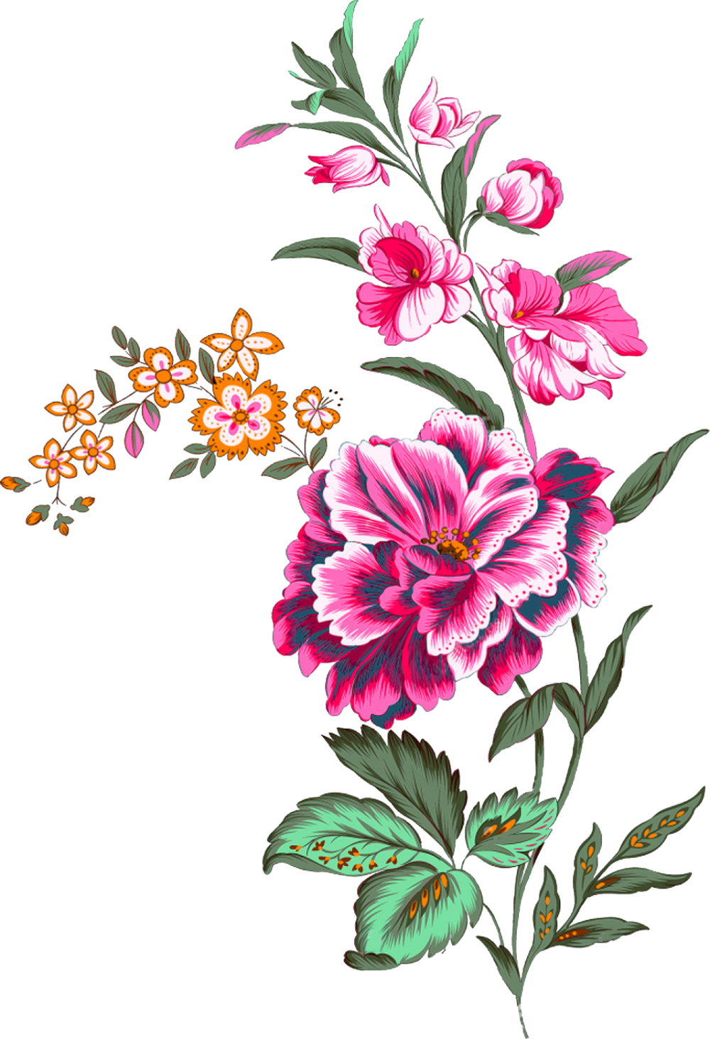 Wildflower pin page clipart free