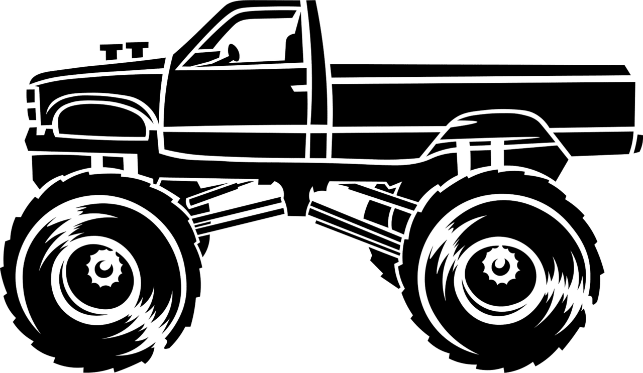 Monster truck vector clipart images 8