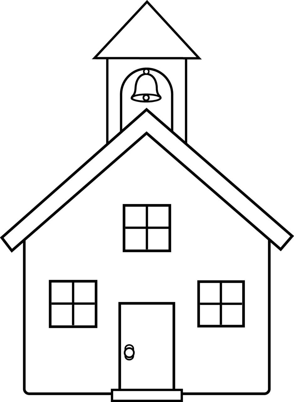 House black and white outline clipart clip art