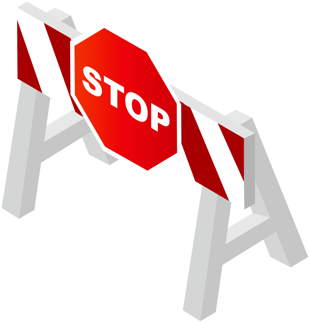 Stop road barricade clipart best transparent