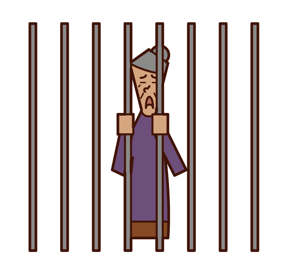 Jail of person grandmother who was put in prison clipart free